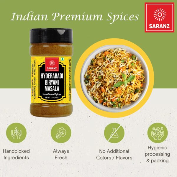 Hyderabadi Biryani Masala Bottle-100G - Image 4