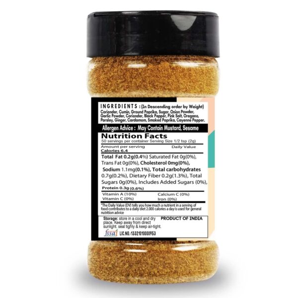 Falafel Seasoning Bottle-100G - Image 2