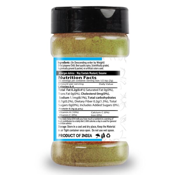 Jalapeno Powder Bottle-100G - Image 4