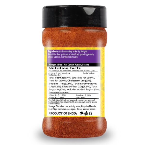 Deggi Mirch Powder Bottle-100G - Image 5