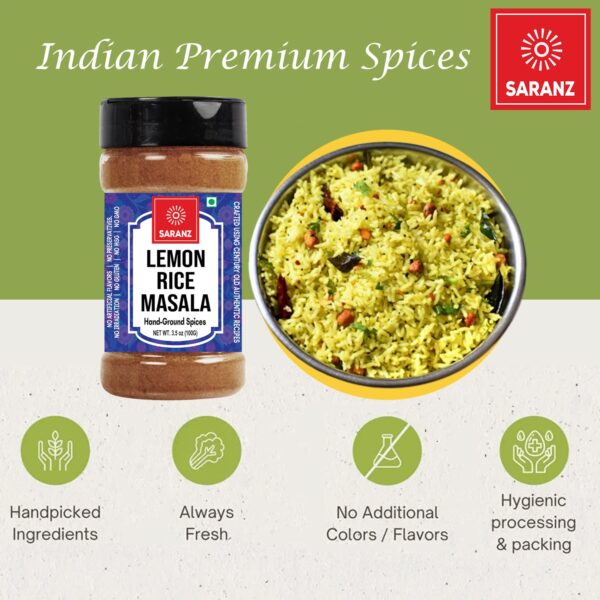 Lemon Rice Masala Bottle-100G - Image 3