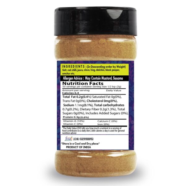 Chowpatty Bhelpuri Masala Bottle-100G - Image 3