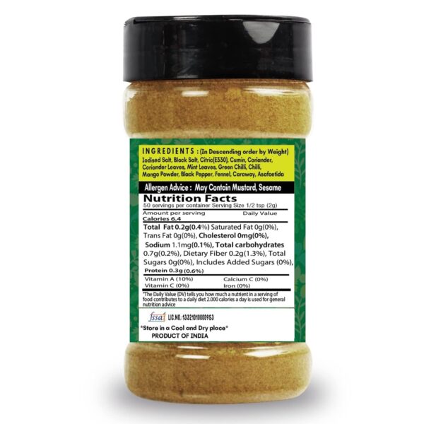 Pani Puri Golgappa Masala Bottle-100G - Image 4