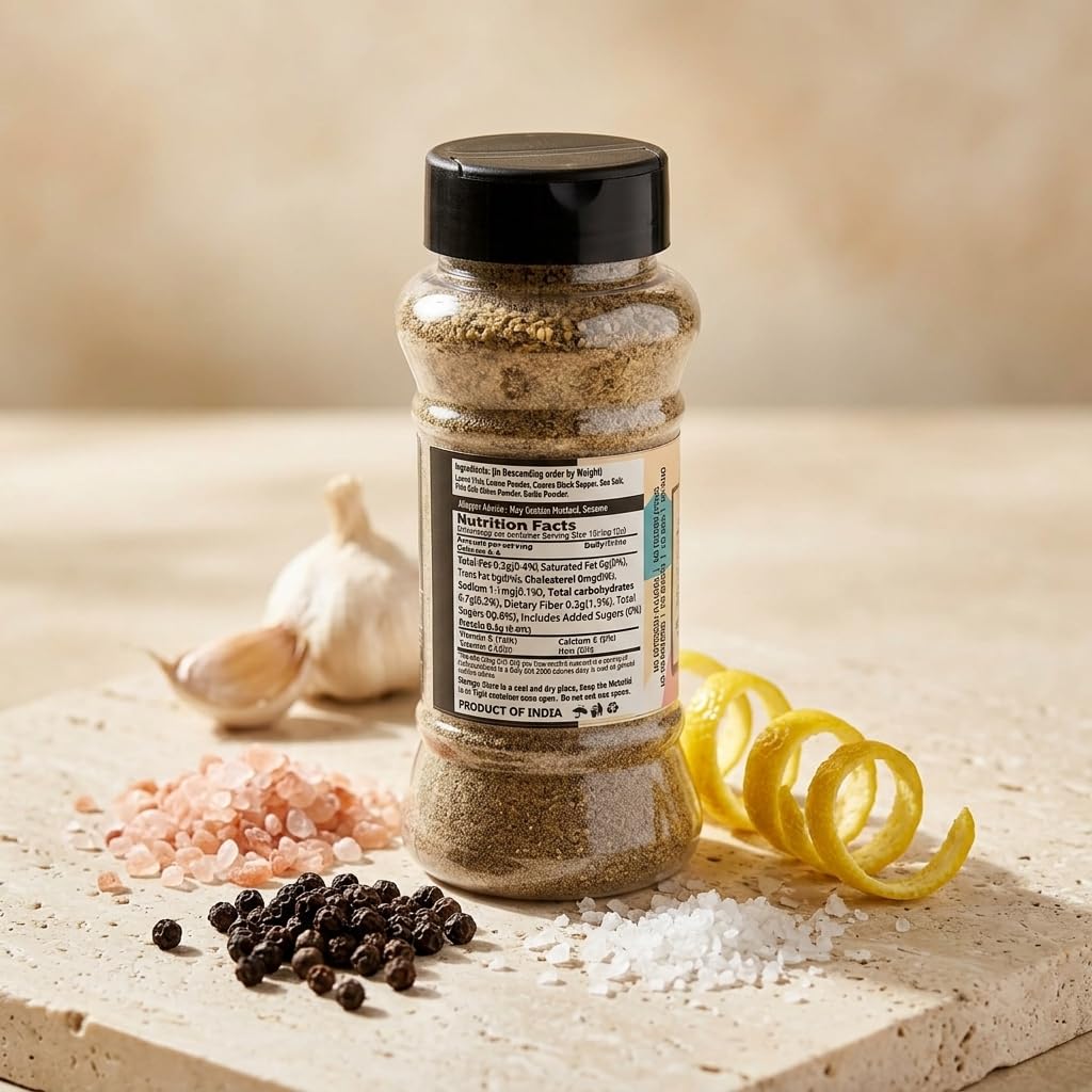 Lemon Pepper Seasoning Bottle-100G - Image 6