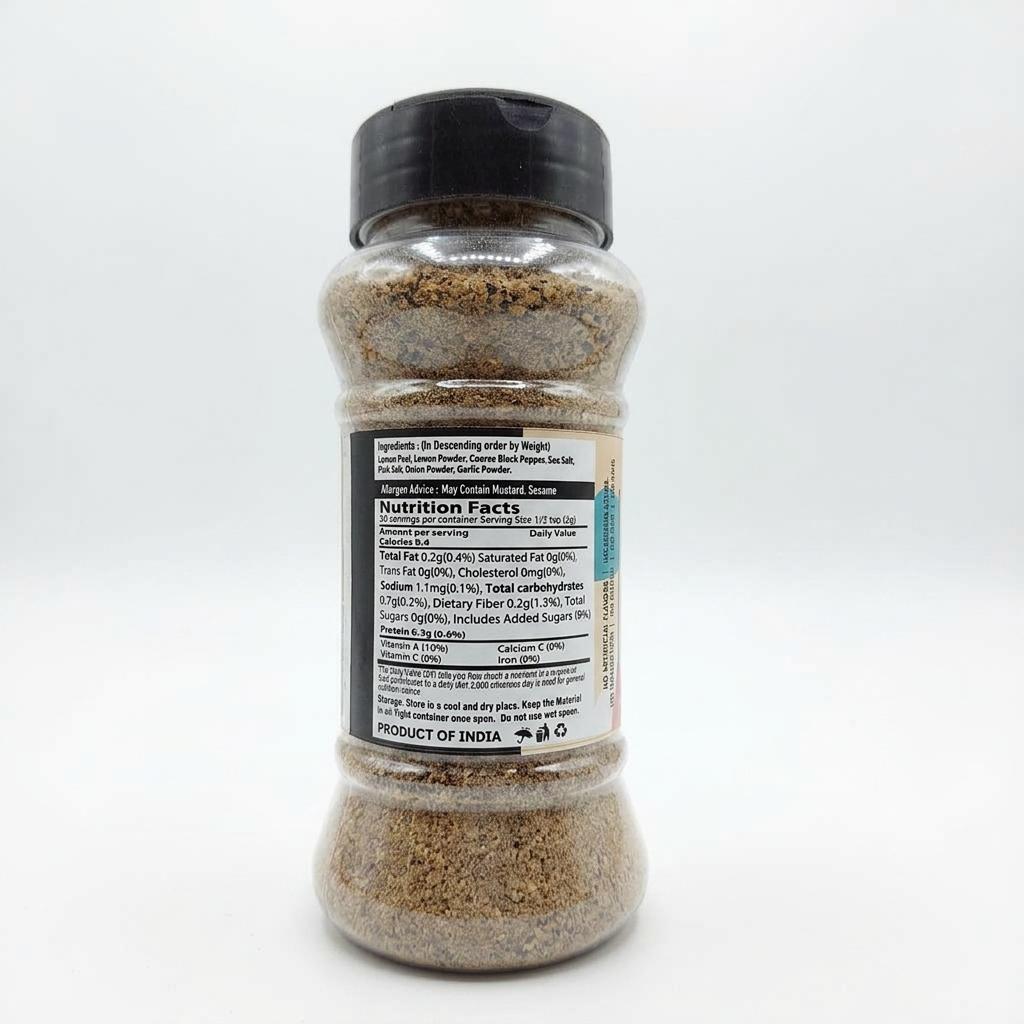 Lemon Pepper Seasoning Bottle-100G - Image 4