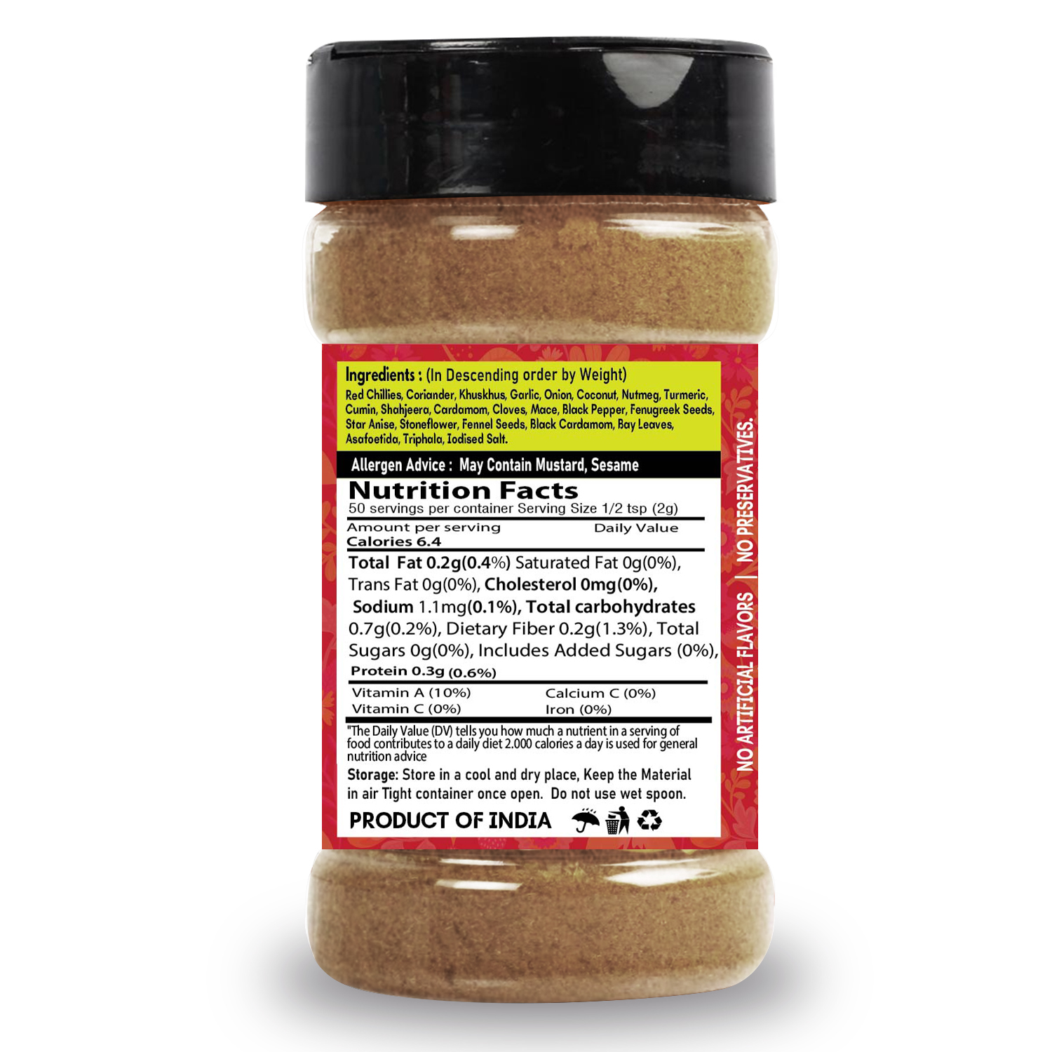 Lucknowi Galouti Kabab Masala Bottle-100G - Image 2