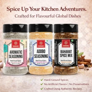 Adobo Seasoning-100g, Baharat Spice Mix seasoning-100g,  Aromatic Powder Seasoning -100g