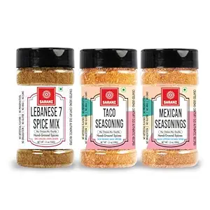 Taco Mix Jain Seasoning-100g, Mexican Mix Jain seasoning-100g, Lebanese 7 Spice Mix Jain Seasoning-100g