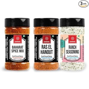 Ras El Hanout-100g, Ranch Seasoning-100g, Baharat Spice Mix seasoning-100g