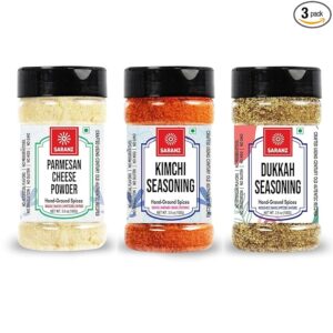 Parmesan Cheese Powder-100g, Kimchi Seasoning-100g, Dukkah Mix Exotic Seasoning-100g