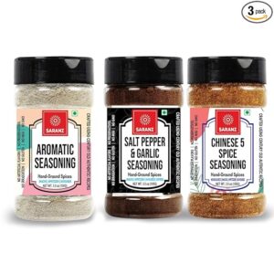 Salt Pepper Garlic Seasoning-100g, Chinese 5 Spice Seasoning-100g, Aromatic Powder Seasoning -100g