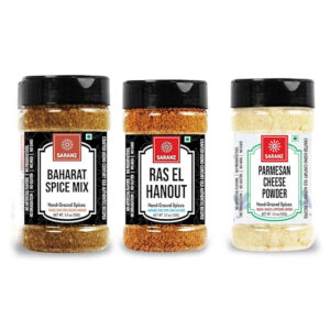 Parmesan Cheese powder-100g, Ras el Hanout-100g, Baharat Spice Mix seasoning-100g